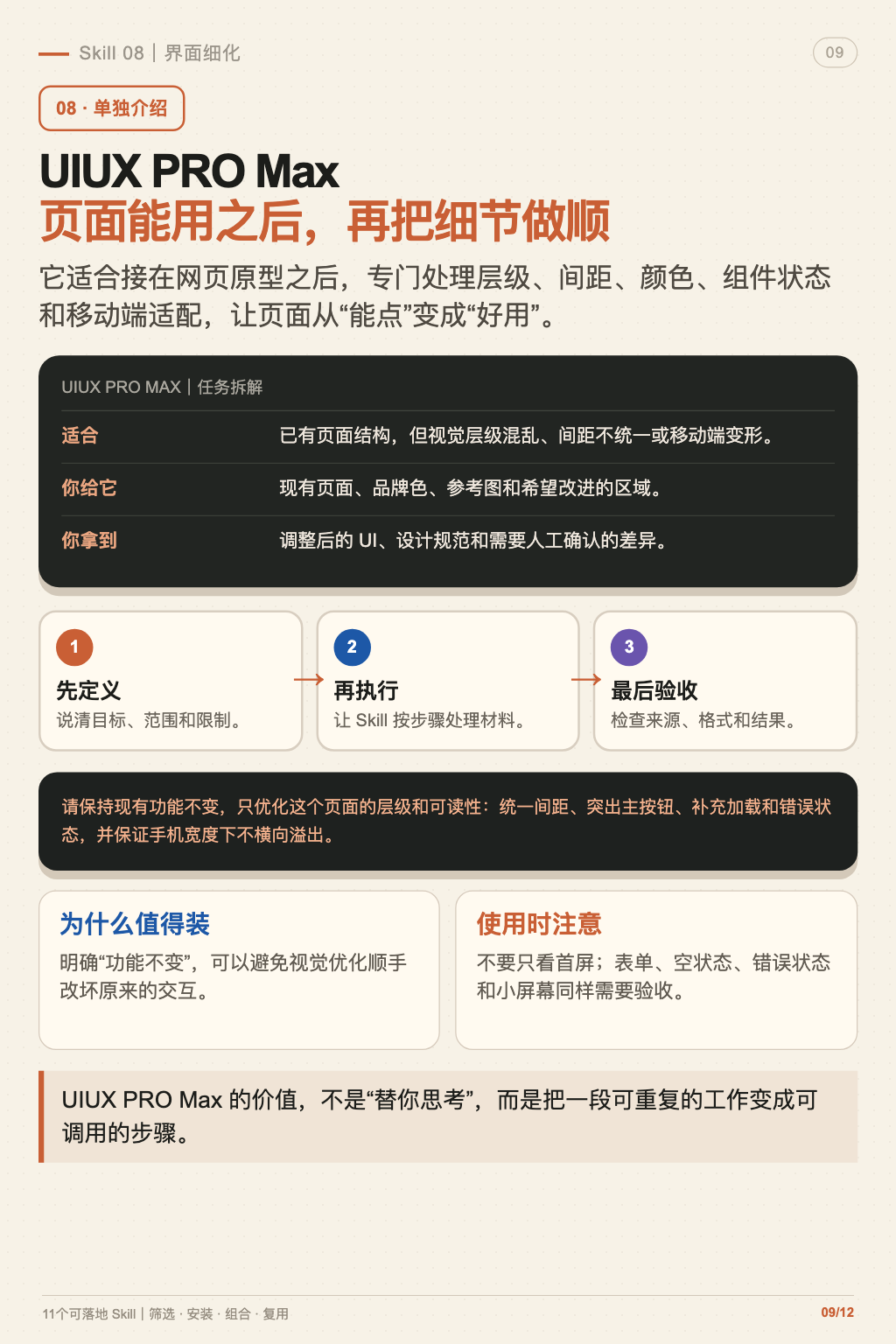 11 个可落地 Skill 第 9 张