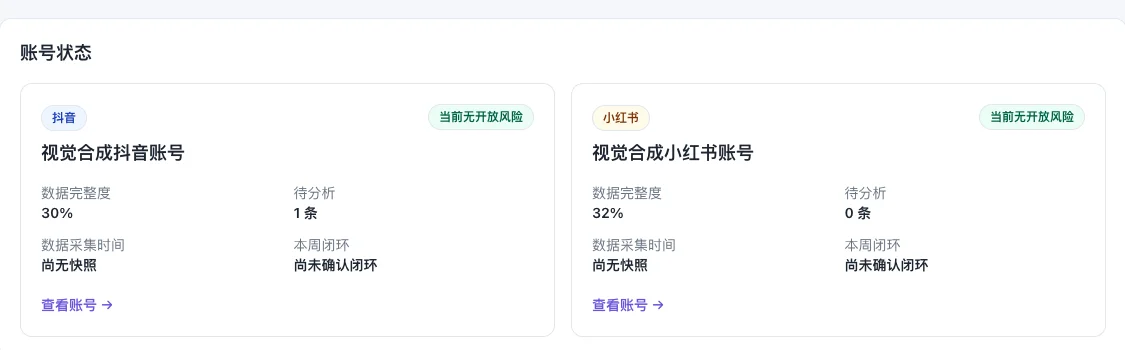 账号状态卡