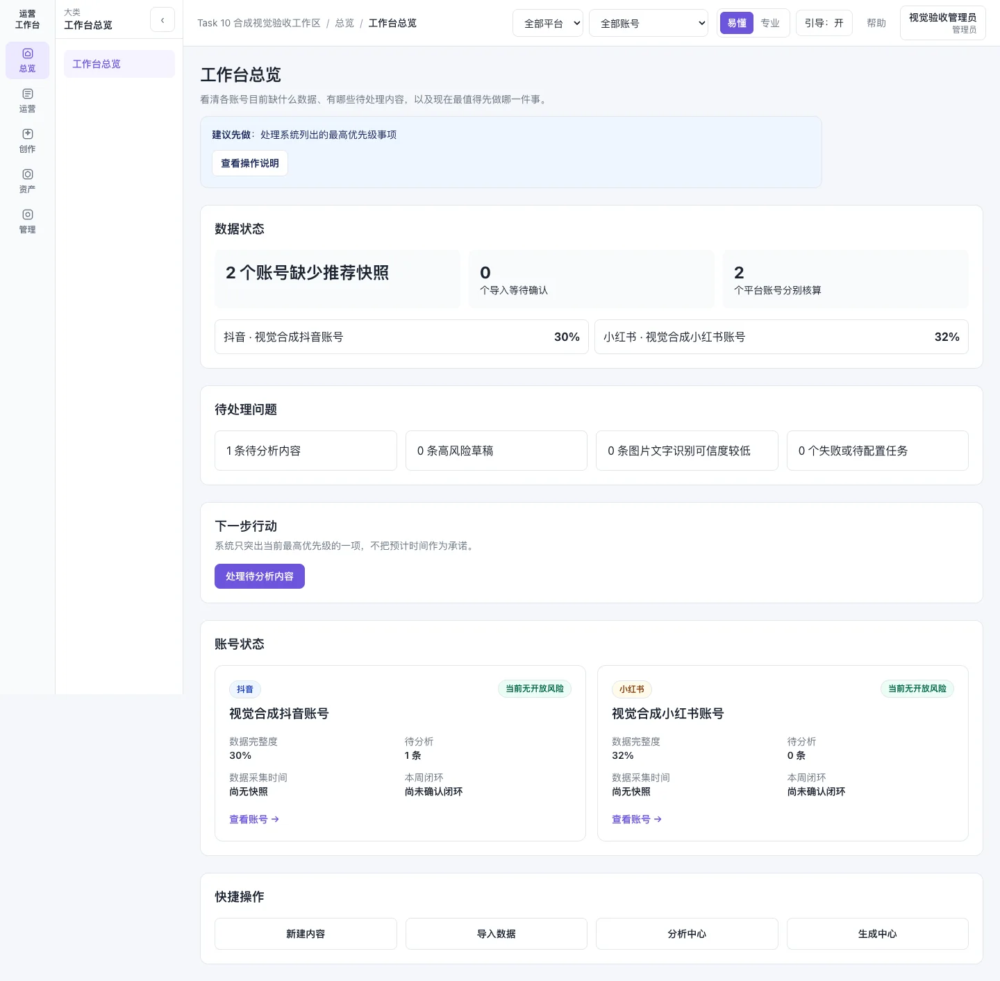 工作台总览